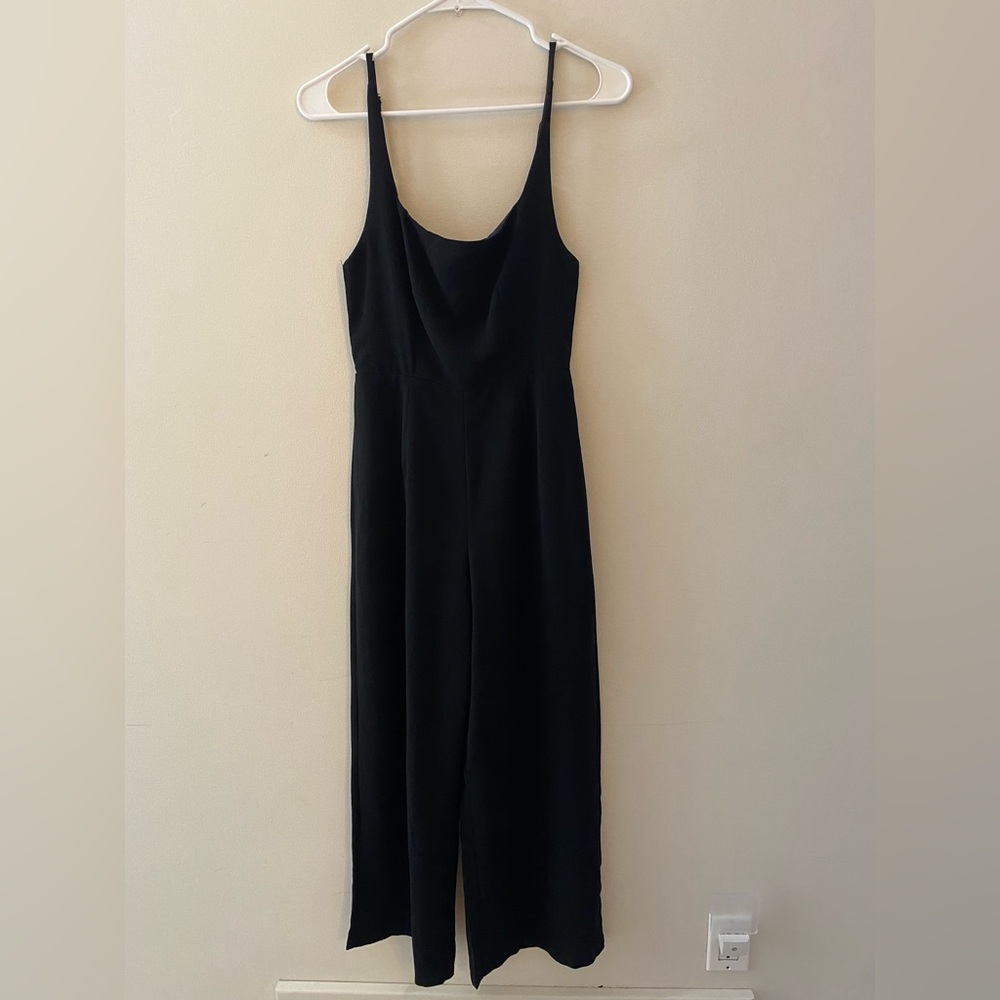 Elegant Black Sleeveless princess Polly jumpsuit